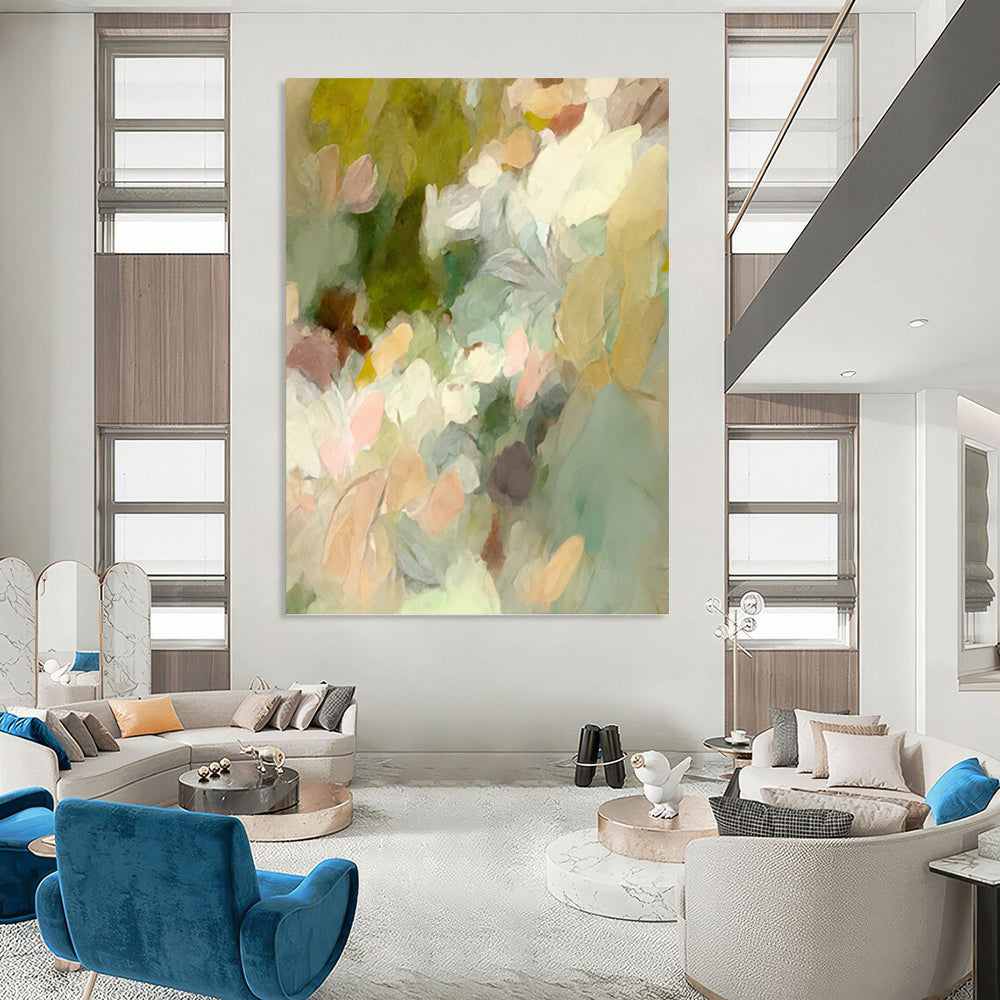 floral abstract wall decor